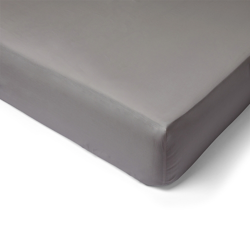 Fitted sheet Percale cap 30cm 90x200 pearl grey