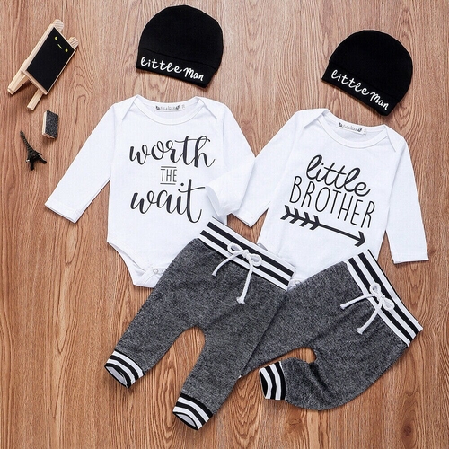 0 24M Newborn Infant Baby Boy Clothes Sets 3pcs