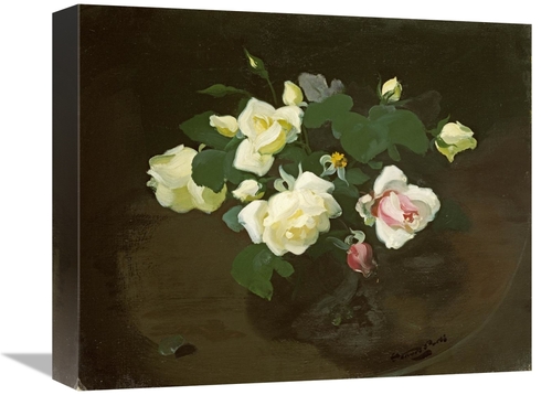 Global Gallery GCS-266982-16-142 16 in. Yellow & Pink Roses Art Print 