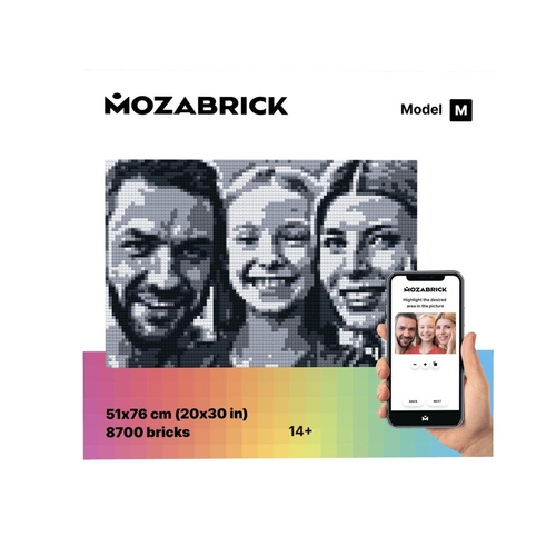 MOZABRICK Photo Construction Set Model M - Transform Any Picture into