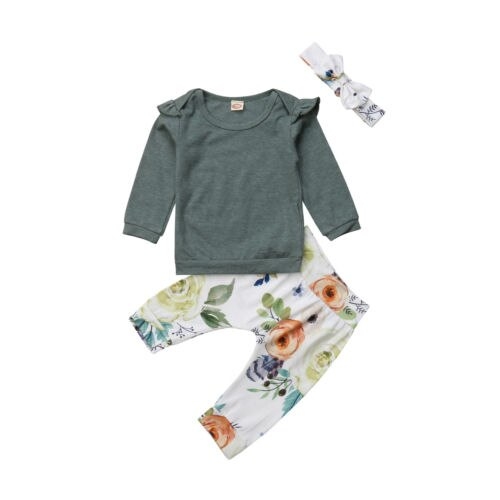 Casual Newborn Baby Girls Autumn Outfits