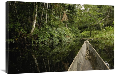 Global Gallery GCS-453074-2436-142 24 x 36 in. Dugout Canoe in Blackwa