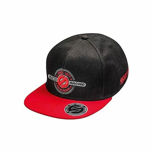 Sports Cap Sparco Rebel Black/Red