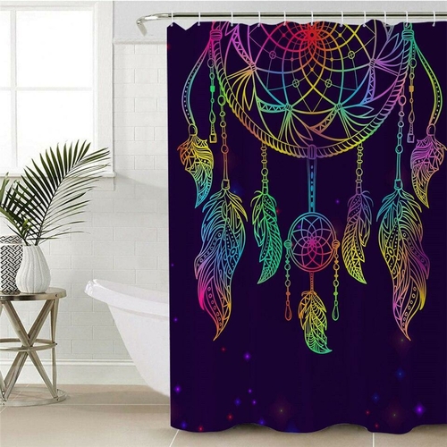 Retro Dream Catcher Shower Curtain