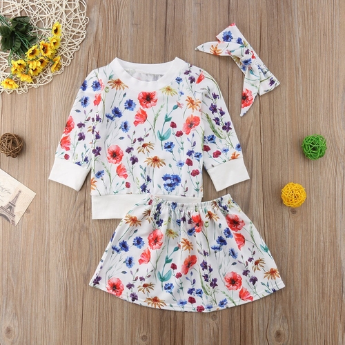 Baby Flower Clothes Newborn Kids Girl Floral