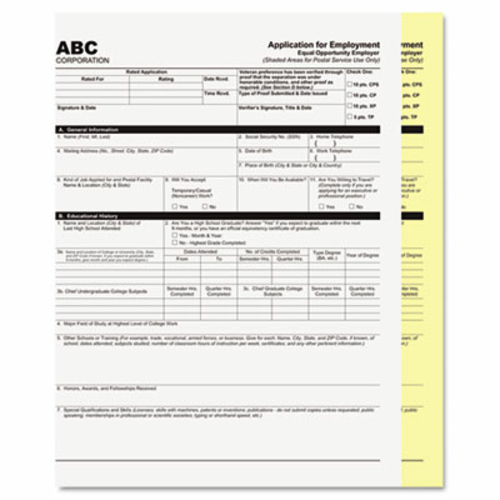 Accufax  59101 Digital Carbonless Paper- 8.5 x 11- Two-Part Collated- 