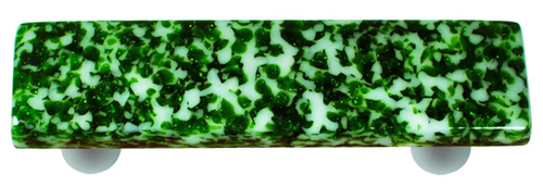 Hot Knobs HK8053-PA Granite Light Metallic Green & White Rectangle Gla