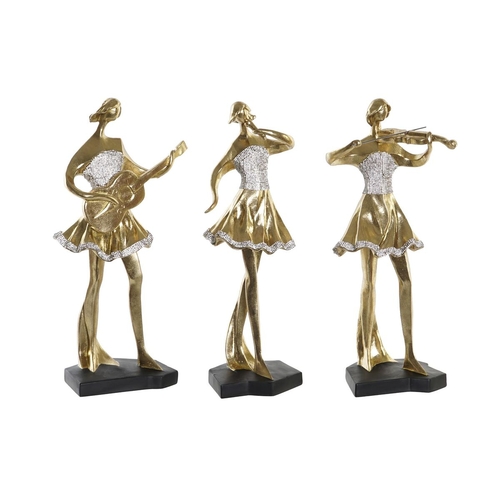 Decorative Figure DKD Home Decor Music 20 x 12 x 41,5 cm Ballerina