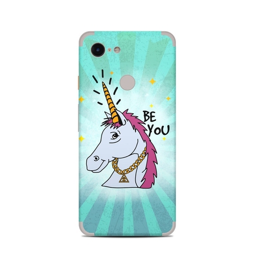 DecalGirl GPX3-BEYOUNI Google Pixel 3 Skin - Be You Unicorn