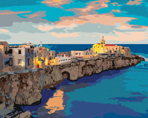 Paint by Numbers - EVENING PANORAMA OF VIESTE