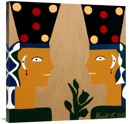 Global Gallery GCS-479190-3636-142 36 x 36 in. Egyptian Princesses Art