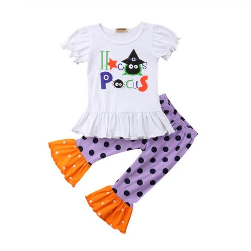 Halloween Infant Baby Girls Kids Short Sleeve T