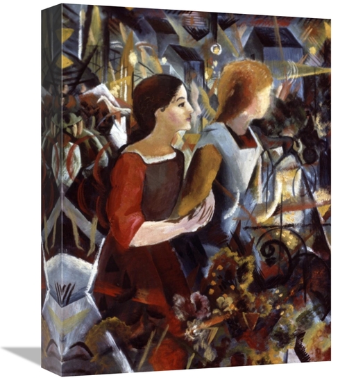 Global Gallery GCS-278322-16-142 16 in. Two Girls Art Print - August M