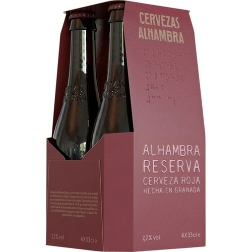 Beer Alhambra 4 x  330 ml Red