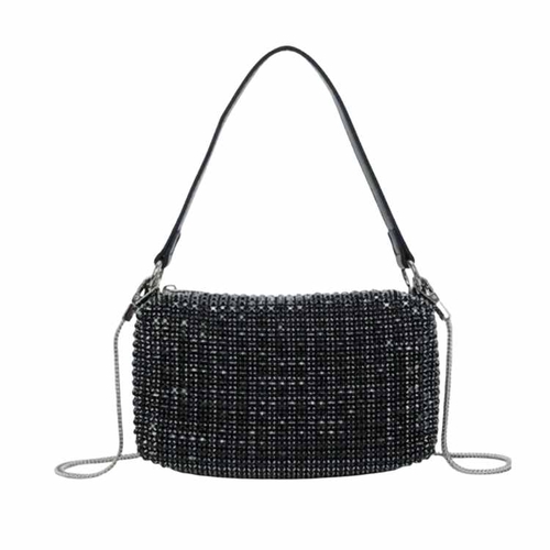 Mini bolso Strass Black