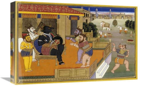 Global Gallery GCS-268159-22-142 22 in. Illustration to the Mahabharat