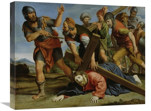 20 x 24 in. The Way to Calvary Art Print - Domenichino