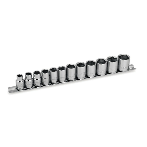 Powerbuilt 12Pc 3/8inDr. Metric 6 Point Socket Set - 645008