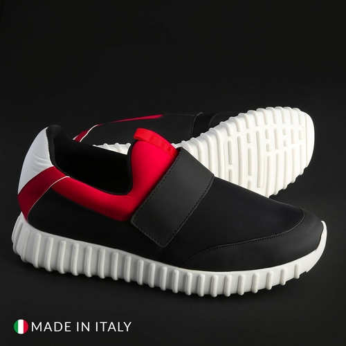 Black Made in Italia LEANDRO_NERO_ROSSO