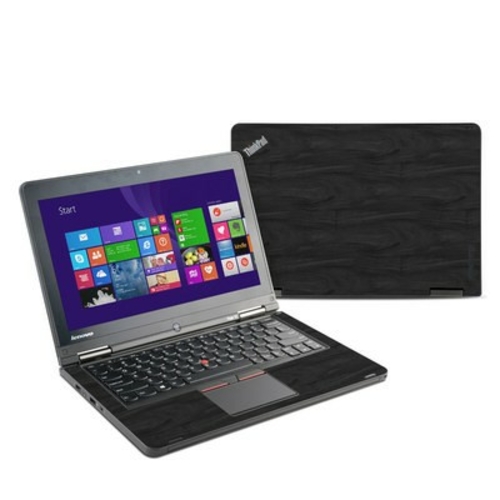 DecalGirl LY12-BLACKWOOD Lenovo Yoga Thinkpad 12 Skin - Black Woodgrai