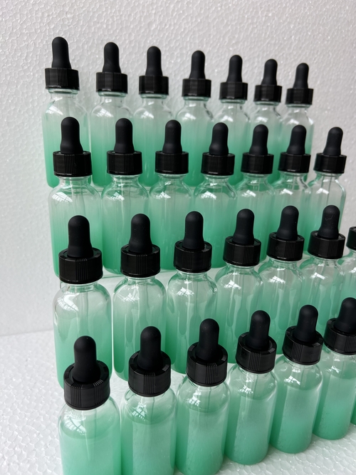 24 PACK OF 1oz TEAL GLASS DROPPER BOTTLES