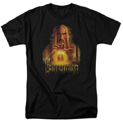 Trevco Lor-Saruman Short Sleeve Adult 18-1 Tee- Black - 4X