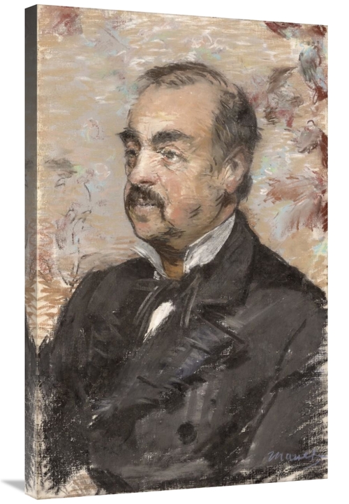 36 in. Portrait of Julien De La Rochenoire Art Print - Edouard Manet