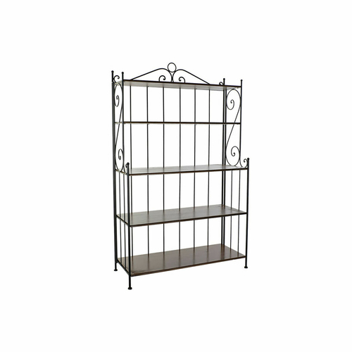 Shelves DKD Home Decor Fir Black Brown Ironwork 5 Shelves (112 x 44 x