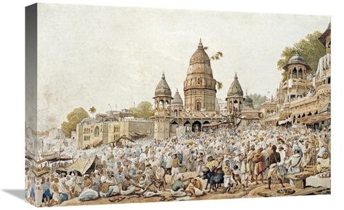 Global Gallery GCS-267051-22-142 22 in. Eve of an Eclipse of the Moon 