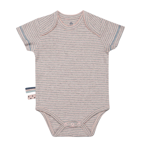 OrganicEra Organic S/S Bodysuit, Striped