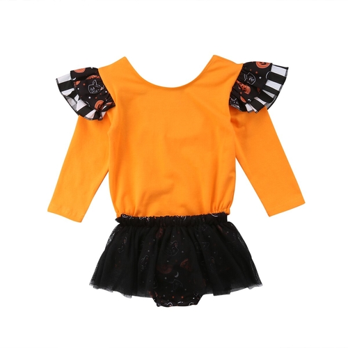 Fashion Newborn Baby Girl Long Sleeve Romper