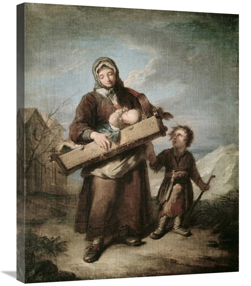 Global Gallery GCS-277439-30-142 30 in. Poor Woman with the Children A