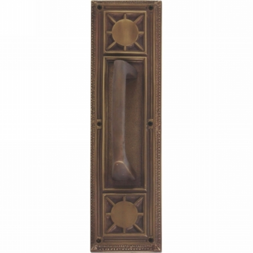 Brass Accents A04-P7201-MSS-486 Nantucket Pull Plate with Mission Pull