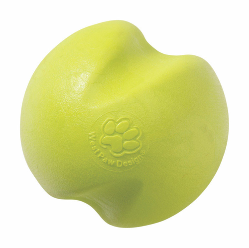 West Paw 8000416 Zogoflex Green Jive Synthetic Rubber Ball Dog Toy,