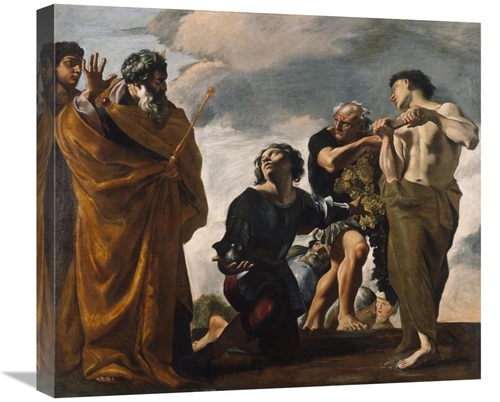 Global Gallery GCS-456782-22-142 22 in. Moses & the Messengers From Ca
