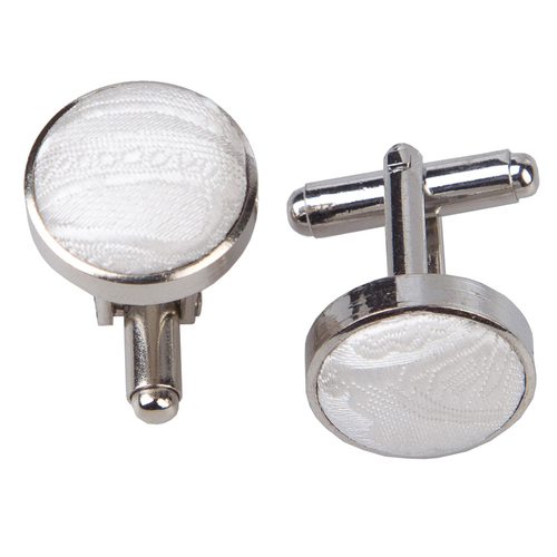 Paisley Cufflinks - Ivory