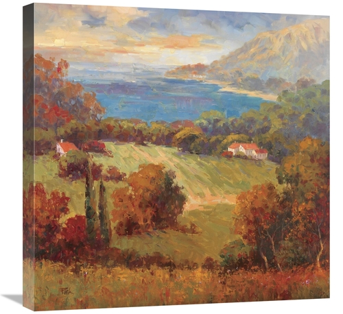 Global Gallery GCS-132116-2424-142 24 x 24 in. Tuscan Hill VIew Art Pr