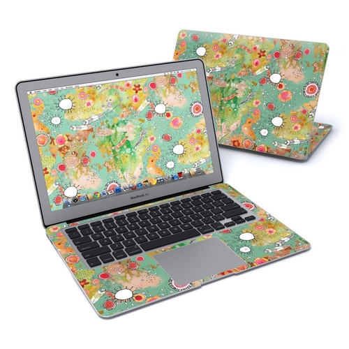 DecalGirl MBA13-FFSHOWERS Apple MacBook Air 13 in. Skin - Feathers Flo