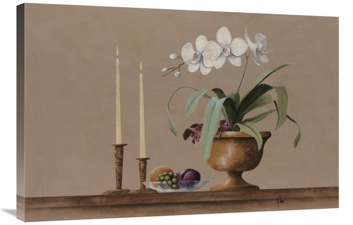 Global Gallery GCS-124356-2436-142 24 x 36 in. White Orchid Still Life