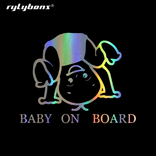 Rylybons Car Styling 15CM*11.5CM BABY ON BOARD
