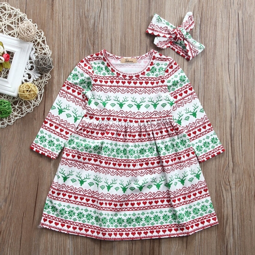 Little Girls Xmas Festival Dress Clothing Toddler