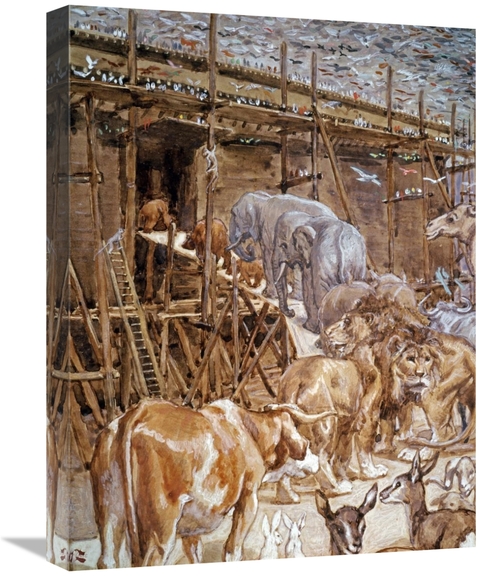 Global Gallery GCS-282928-22-142 22 in. The Animals Enter the Ark Art 