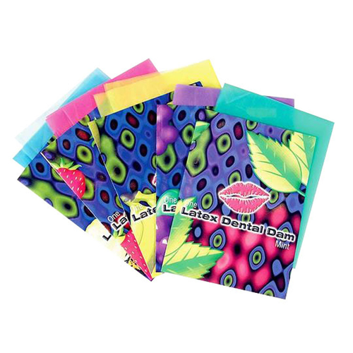 Lixx Latex Dental Dams - 100 Piece Box - Assorted Flavors