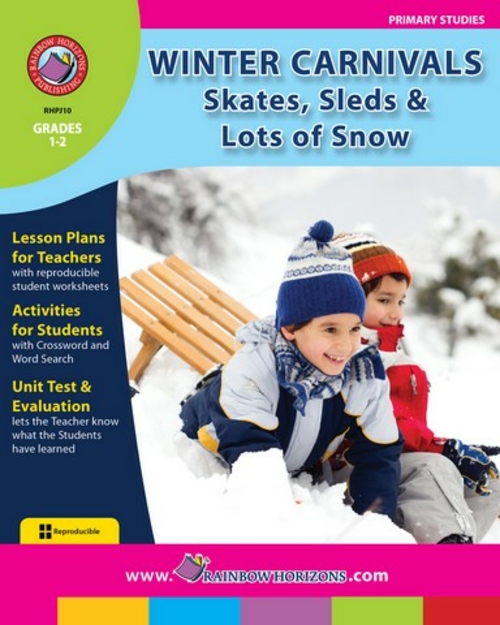 Rainbow Horizons JSLA10 Winter Carnivals Skates- Sleds & Lots of Snow 