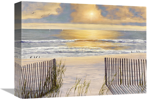 Global Gallery GCS-136048-1216-142 12 x 16 in. Beach Light Art Print -