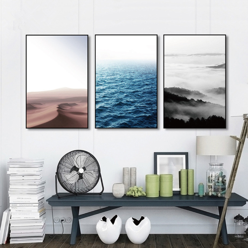 Nordic Poster Forest Ocean Desert Posters