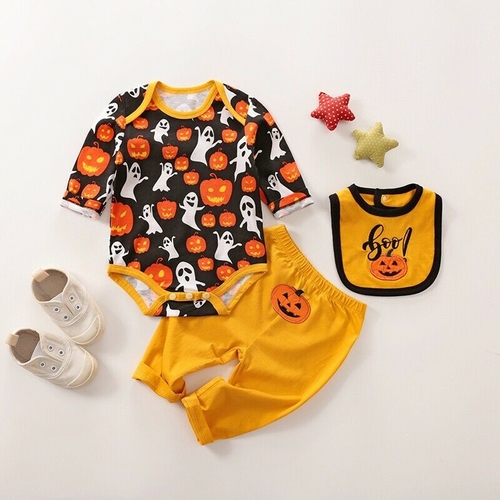 3PCS Set 2018 New Halloween Newborn Kid Baby Boy