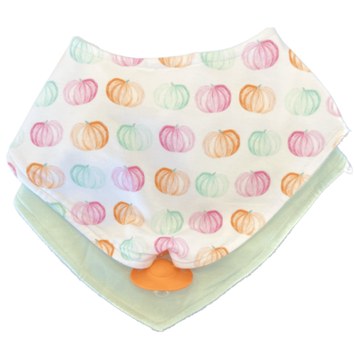 Who's There? Hello Pumpkin - Doodalou Bamboo Bandana Baby Bib Combo