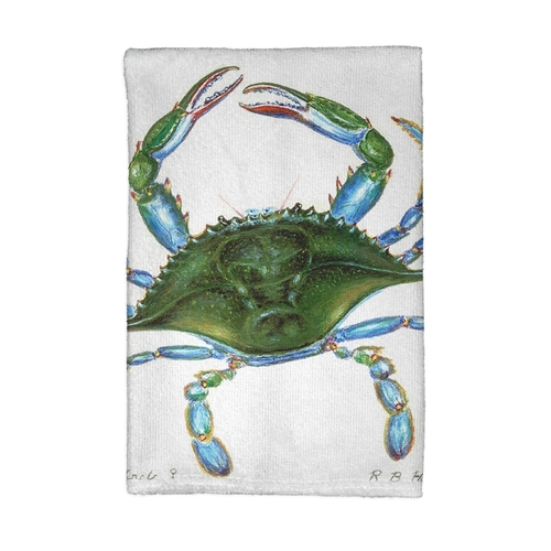 Betsy Drake KT004 Blue Crab - Female Kitchen Towel