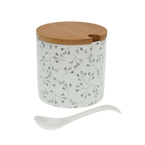 Sugar Bowl Versa Oxford 8 x 8 x 8 cm Ceramic Steel